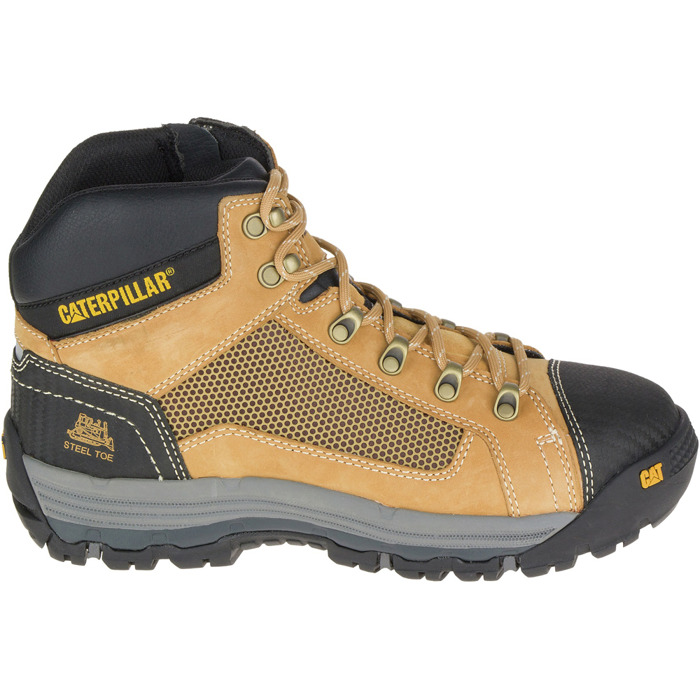 Caterpillar Boots Pakistan - Caterpillar Convex St Mid Mens Work Boots Orange (642089-TJX)